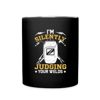 Welder Profession Heat Steel Gas TIG MAG Welding - Full Colour Mug - black - Front