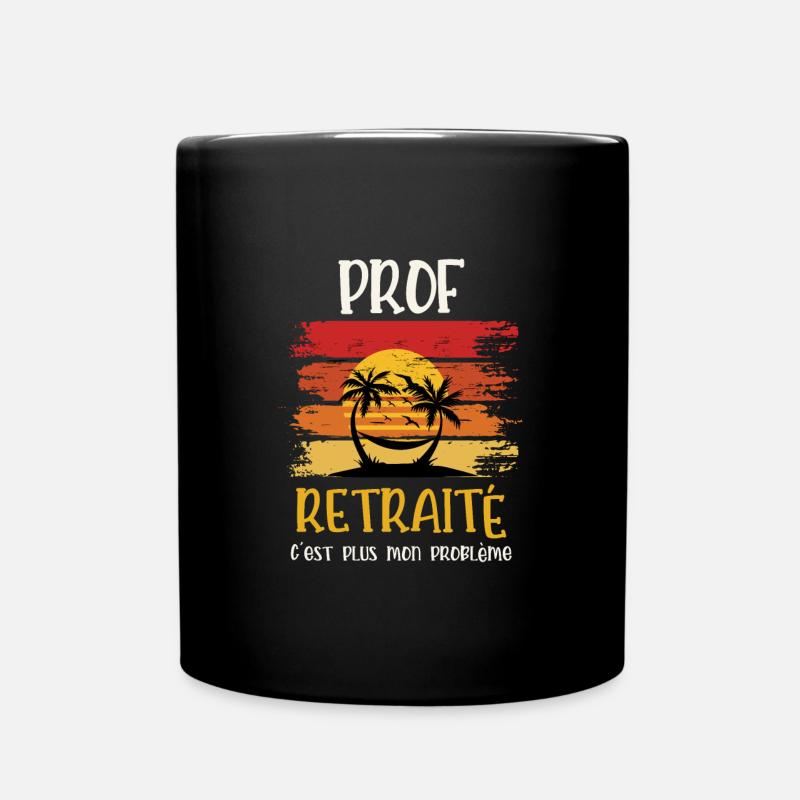 prof retraité - Mug uni - noir
