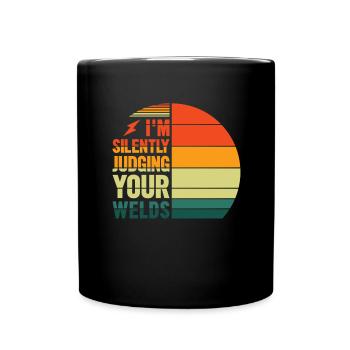 Welder Profession Heat Steel Gas TIG MAG Welding - Full Colour Mug - black - Front
