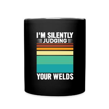Welder Profession Heat Steel Gas TIG MAG Welding - Full Colour Mug - black - Front