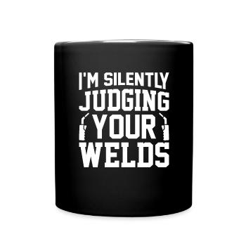 Welder Profession Heat Steel Gas TIG MAG Welding - Full Colour Mug - black - Front
