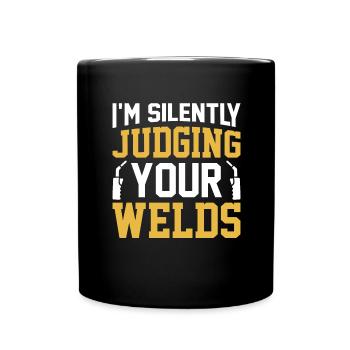 Welder Profession Heat Steel Gas TIG MAG Welding - Full Colour Mug - black - Front