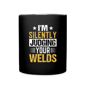 Welder Profession Heat Steel Gas TIG MAG Welding - Full Colour Mug - black - Front