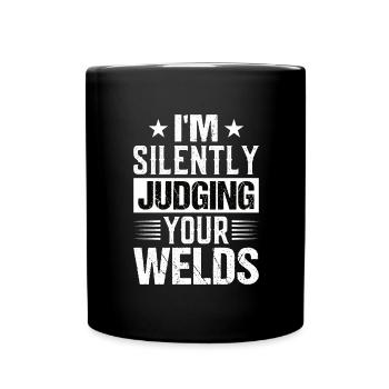 Welder Profession Heat Steel Gas TIG MAG Welding - Full Colour Mug - black - Front