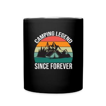 Randonnée Camping Plein air Dictons Campeur Randonneurs - Mug uni - noir - Devant