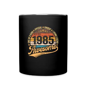 1985 Anniversaire Retro Vintage né en 1985 - Mug uni - noir - Devant