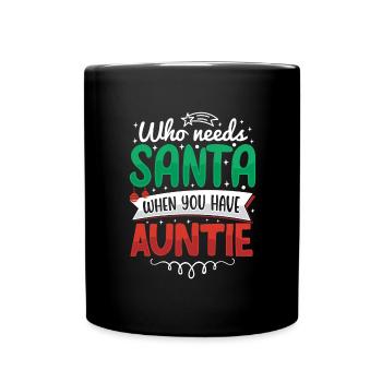 Noël Tante Descendance Famille - Mug uni - noir - Devant