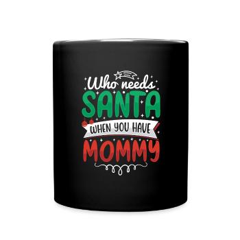 Christmas Mom Family Children - Full Colour Mug - black - Front