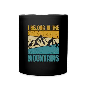 Wandern Camping Outdoor Sprüche Camper Wanderer - Tasse einfarbig - Schwarz - Vorne