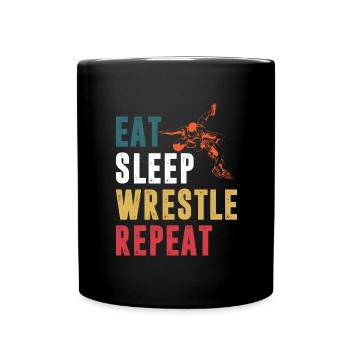 Lutte Lutte Cadeau de lutteur lutteur - Mug uni - noir - Devant