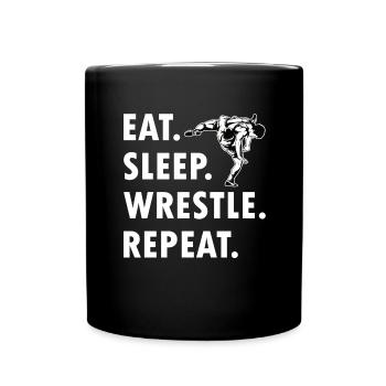 Lutte Lutte Cadeau de lutteur lutteur - Mug uni - noir - Devant