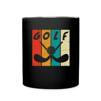Golf Golfer Gift Hobby Club Quote - Full Colour Mug - black - Front