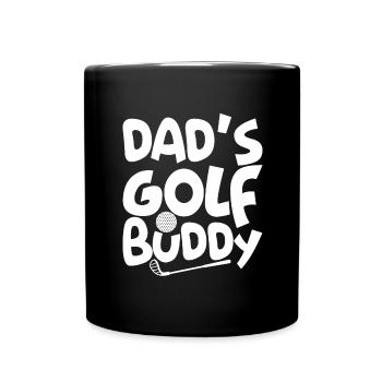 Golf Sohn Legende Vater Golfpartner - Tasse einfarbig - Schwarz - Vorne