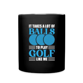 Golf Golfer Gift Hobby Club Quote - Full Colour Mug - black - Front