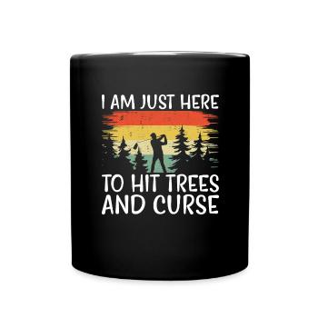 Golf Golfer Gift Hobby Club Quote - Full Colour Mug - black - Front