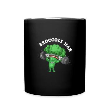 Broccoli Pumps Fitness Gift - Full Colour Mug - black - Front