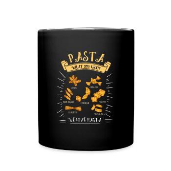 Pasta Pasta Italie Cadeau - Mug uni - noir - Devant