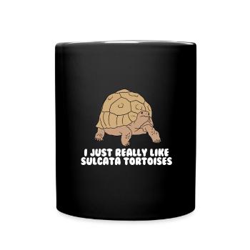 Tortues Sulcata - Mug uni - noir - Devant