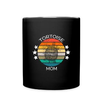 Maman tortue - Mug uni - noir - Devant