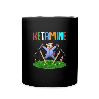 Kétamine Ski Jumping Bear - Mug uni - noir - Devant