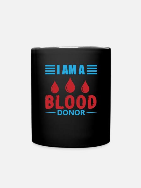Blutspende Blutspenden Blutspender - Tasse einfarbig - Schwarz