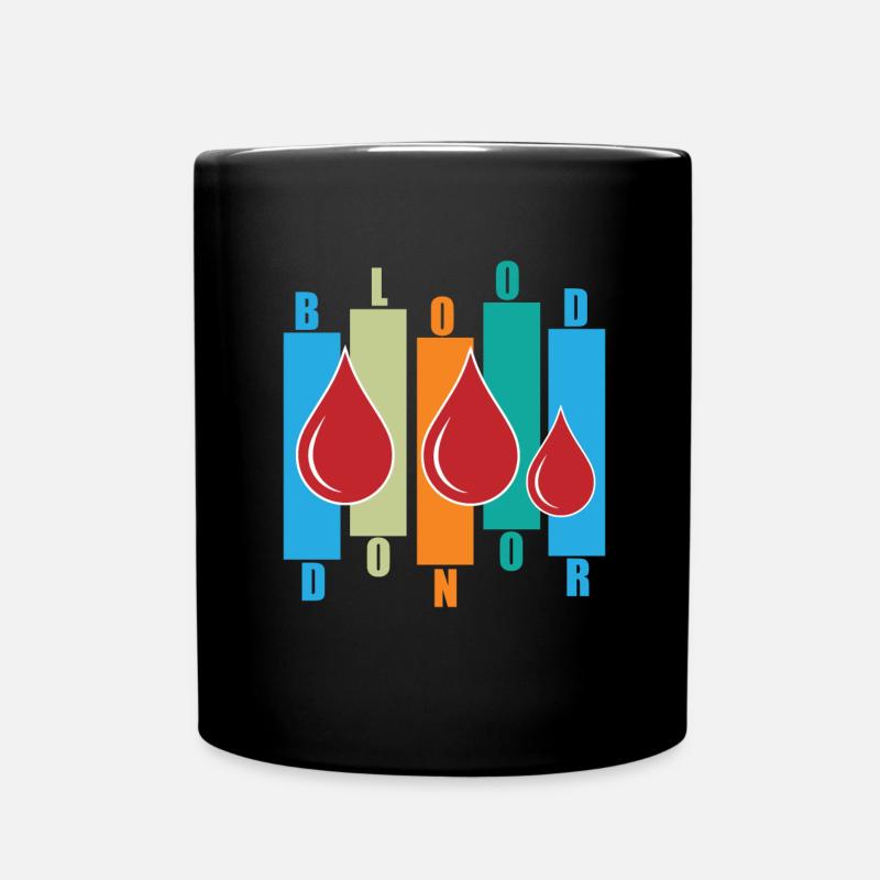 Blutspende Blutspenden Blutspender - Tasse einfarbig - Schwarz