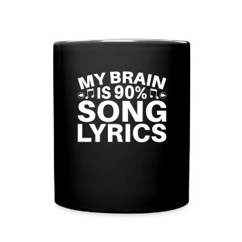 Musicien vinyle Musique rétro Vinyle Vintage Musique Making - Mug uni - noir - Devant
