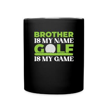 Frère golfeur d’un golfeur Frère golfeur - Mug uni - noir - Devant