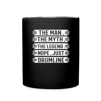 Drumline - Drummer - Trommel - Trommler - Lustig - Tasse einfarbig - Schwarz - Vorne