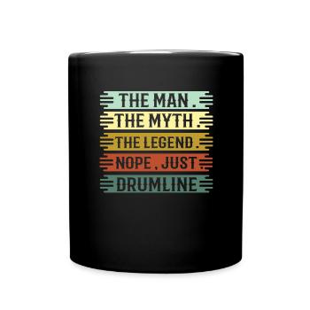 Drumline - Drummer - Trommel - Trommler - Lustig - Tasse einfarbig - Schwarz - Vorne