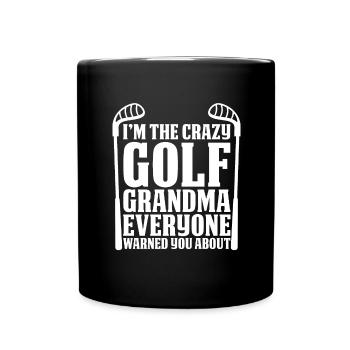 La grand-mère de la grand-mère de golf - Mug uni - noir - Devant