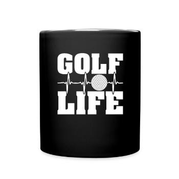 Golf Golfer Gift Hobby Club Quote - Full Colour Mug - black - Front