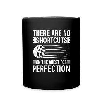 Golf Golfer Gift Hobby Club Quote - Full Colour Mug - black - Front