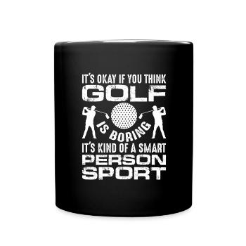 Golf Golfer Gift Hobby Club Quote - Full Colour Mug - black - Front