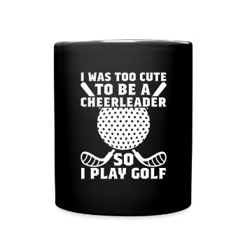 Golf Golfer Gift Hobby Club Quote - Full Colour Mug - black - Front