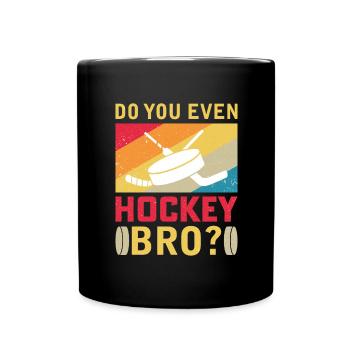Eishockey Verein Team Sport Geschenk - Tasse einfarbig - Schwarz - Vorne