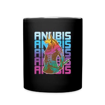 Egyptian god Anubis Egypt - Full Colour Mug - black - Front