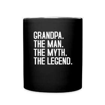 Opa Enkel Beste Freunde Großvater Enkelin Geschenk - Tasse einfarbig - Schwarz - Vorne