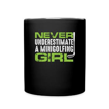 MINIGOLF GOLFEUR GOLFEUR -GOLFEUR -GOLFEUR -GOLFEUR - Mug uni - noir - Devant
