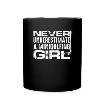 MINIGOLF GOLFEUR GOLFEUR -GOLFEUR -GOLFEUR -GOLFEUR - Mug uni - noir - Devant