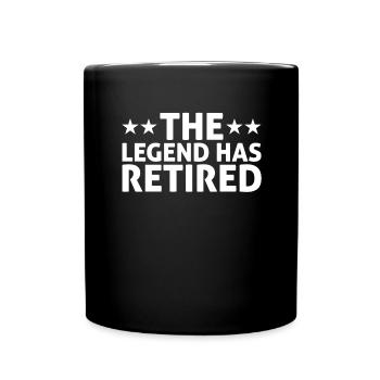 The legend retires gift - Full Colour Mug - black - Front