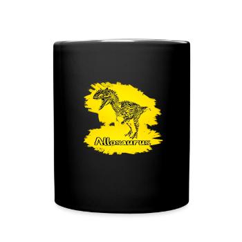 Allosaurus Dinosaurier - Tasse einfarbig - Schwarz - Vorne