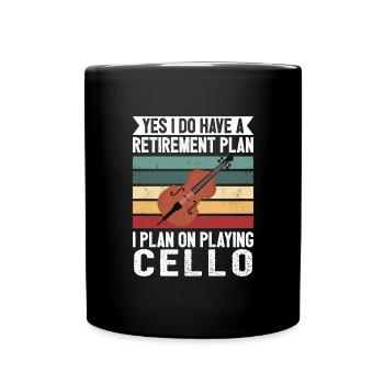 Cello Funny Gift Viola - Full Colour Mug - black - Front