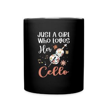 Violoncelle Drôle Cadeau Alto - Mug uni - noir - Devant