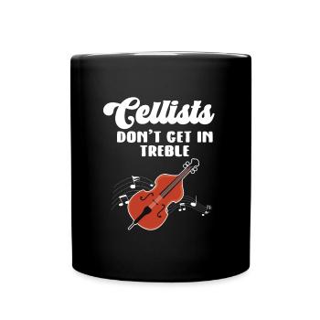 Cello Funny Gift Viola - Full Colour Mug - black - Front