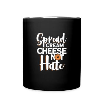 Bagel Gift Funny - Full Colour Mug - black - Front