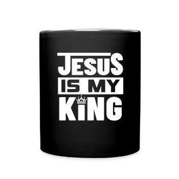 Christentum Jesus Religion Glaube Kreuz Gebet - Tasse einfarbig - Schwarz - Vorne