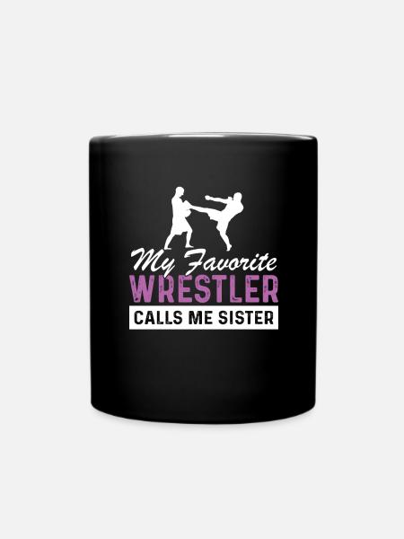 Lutte Lutte Cadeau Sœur - Mug uni - noir