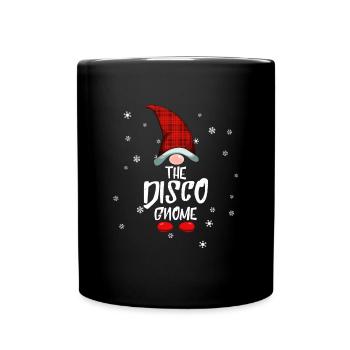 Disco Gnome Family Christmas Pyjama Disco Gnome - Tasse einfarbig - Schwarz - Vorne