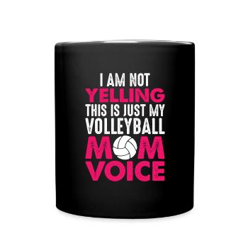 Volleyball Maman Jeu Sports Jeu Mama - Mug uni - noir - Devant
